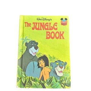 Vintage Disney The Jungle Book Kids Toy Book - Green